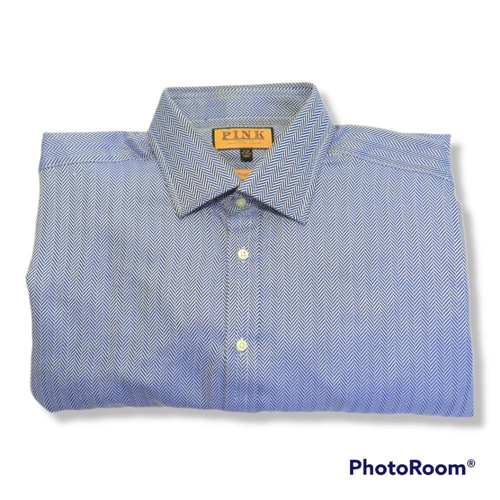 THOMAS PINK Prestige Dress Shirt for Men. Size 17-35. 43-89 cm